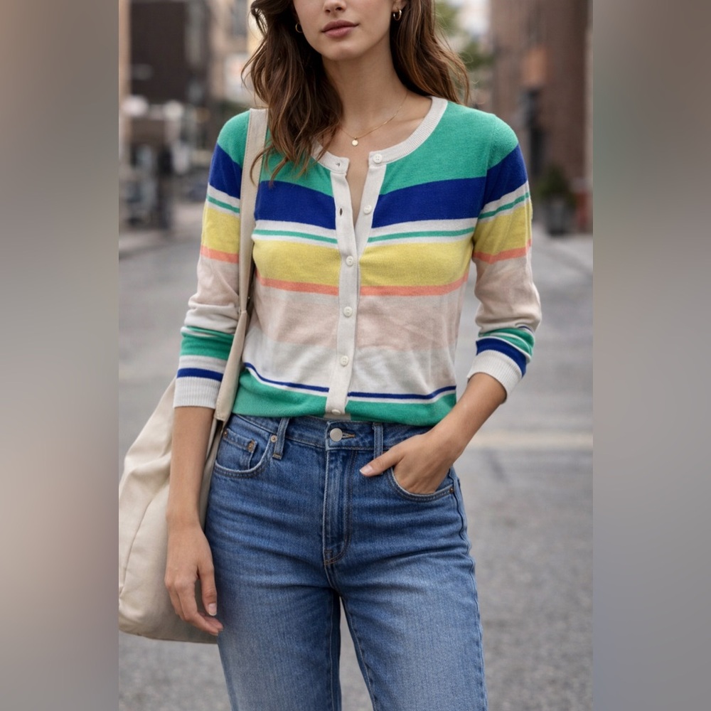 Merona Multicolor Striped Sweater